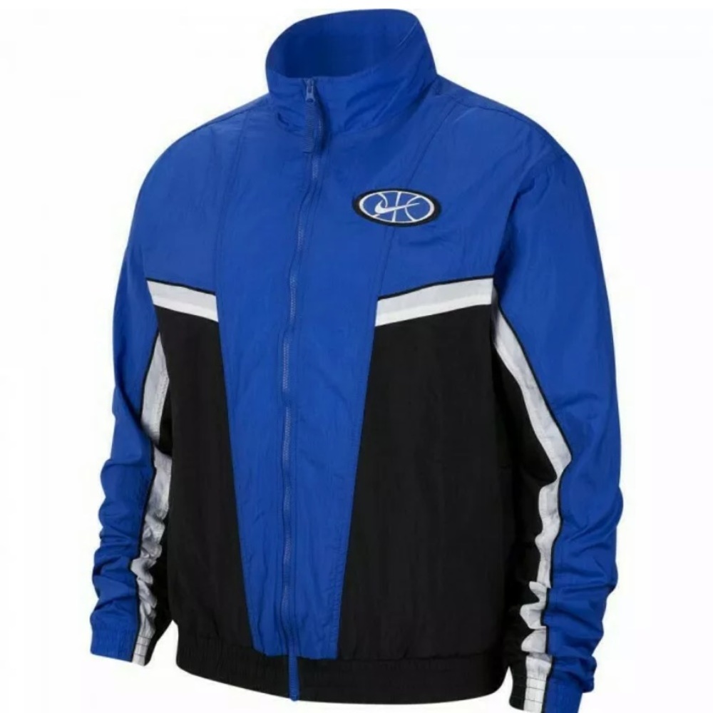 Nike Throwback Woven Basketball Jacket Blue 2XL